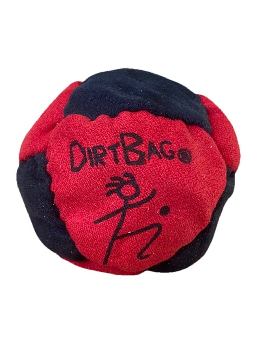 🔥World Footbag Classic DirtBag Footbag Hacky Sack RED/BLACK BNWT🔥